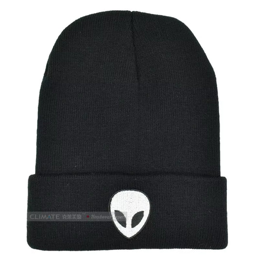 Alien UFO Winter Beanie Warm Knitted Men Women Hat Outstar Saucer Space Aliens Hiphop Soft Hat for Adult Teenagers Boy